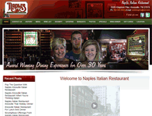 Tablet Screenshot of naplesitalianrestaurant.net